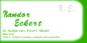 nandor eckert business card